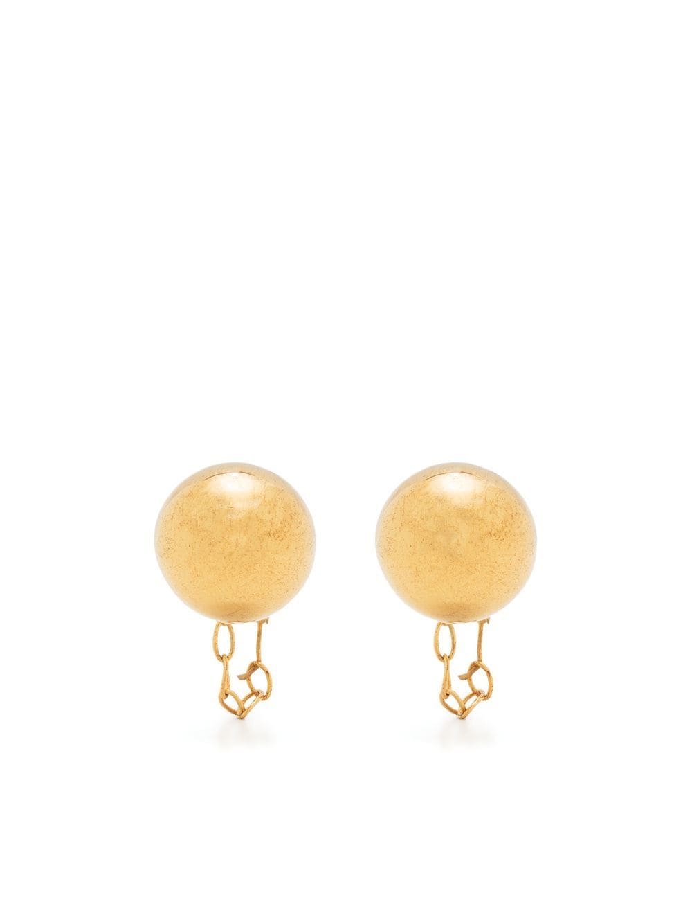Jil Sander ball-stud chain earrings - Gold von Jil Sander