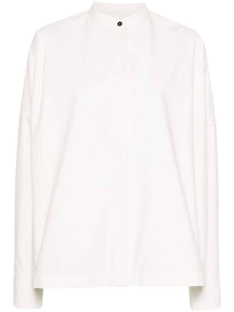 Jil Sander band-collar cotton shirt - Neutrals von Jil Sander