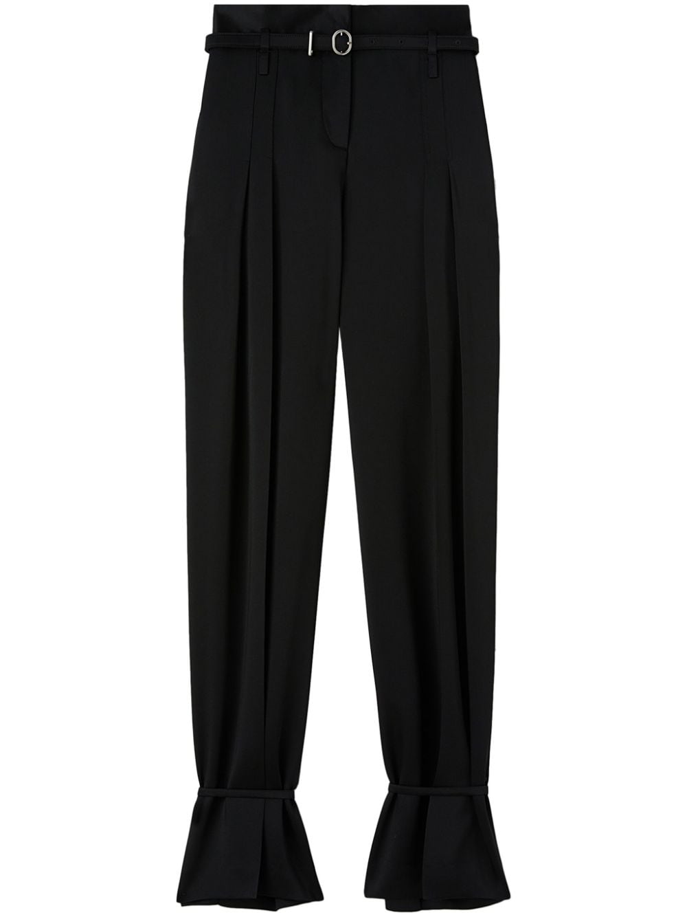 Jil Sander belted ankle-tie tailored trousers - Black von Jil Sander