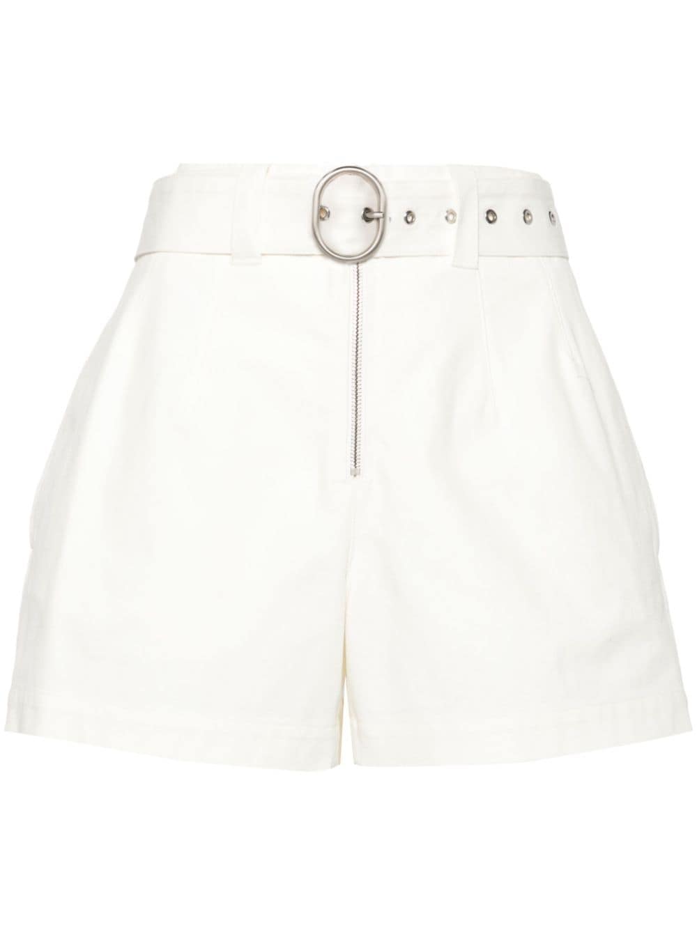 Jil Sander belted denim shorts - White von Jil Sander