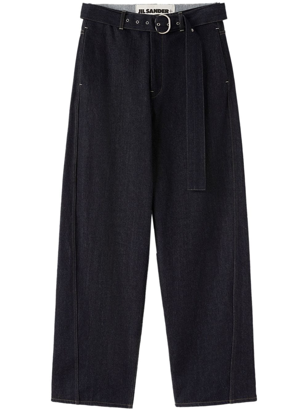 Jil Sander belted mid-rise wide-leg jeans - Blue von Jil Sander