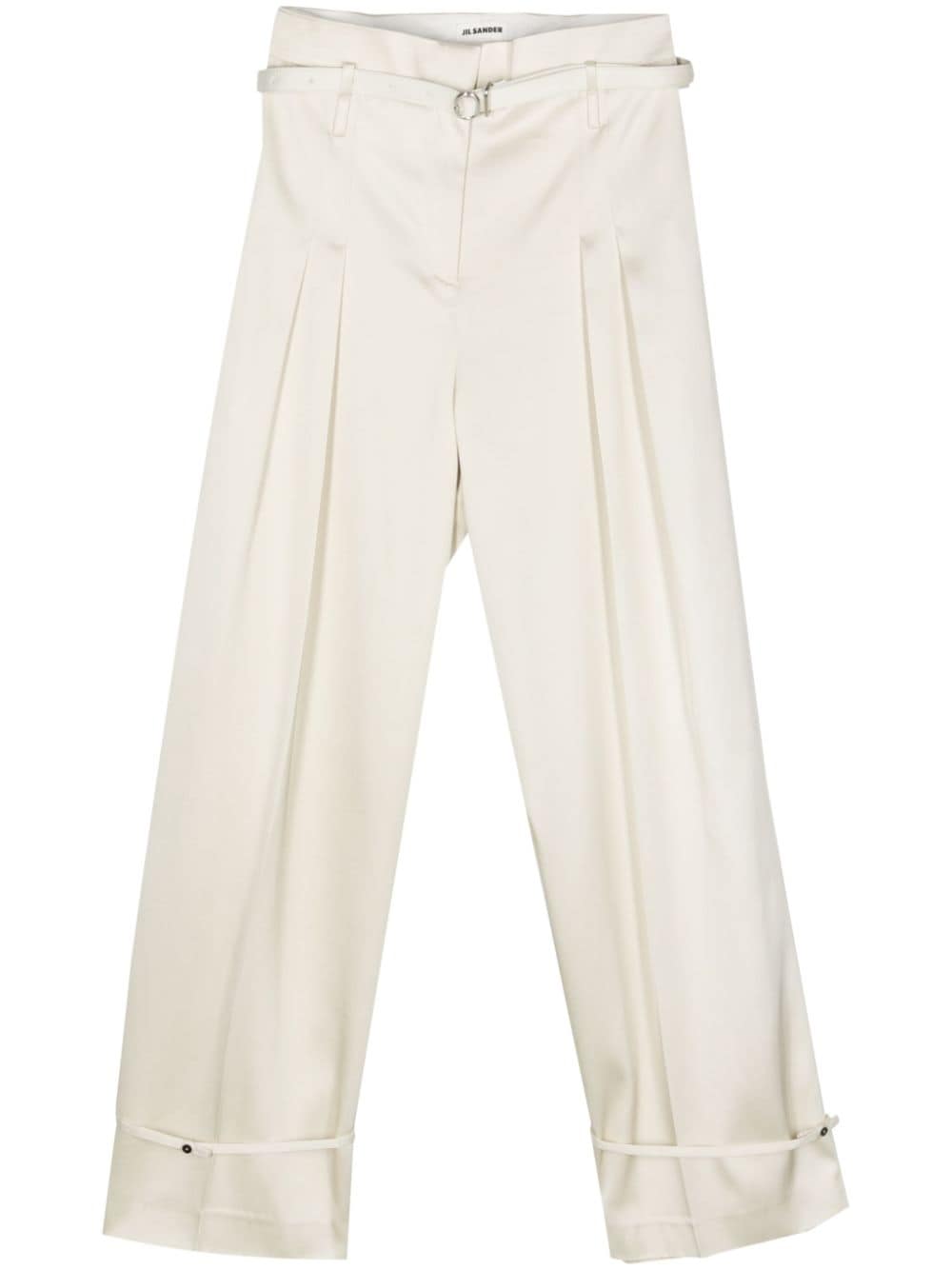 Jil Sander belted palazzo pants - Neutrals von Jil Sander