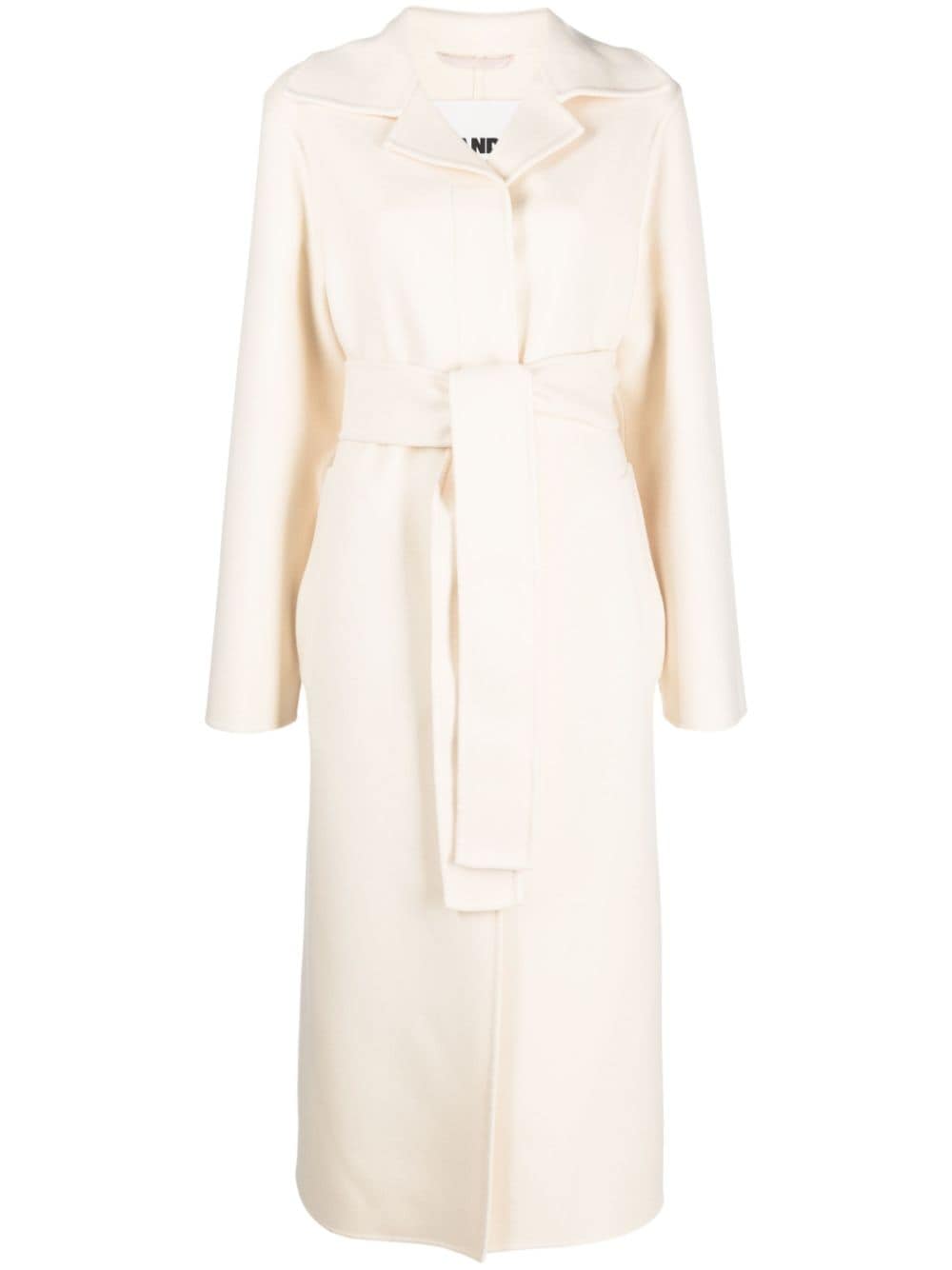 Jil Sander belted single-breasted cashmere coat - Neutrals von Jil Sander