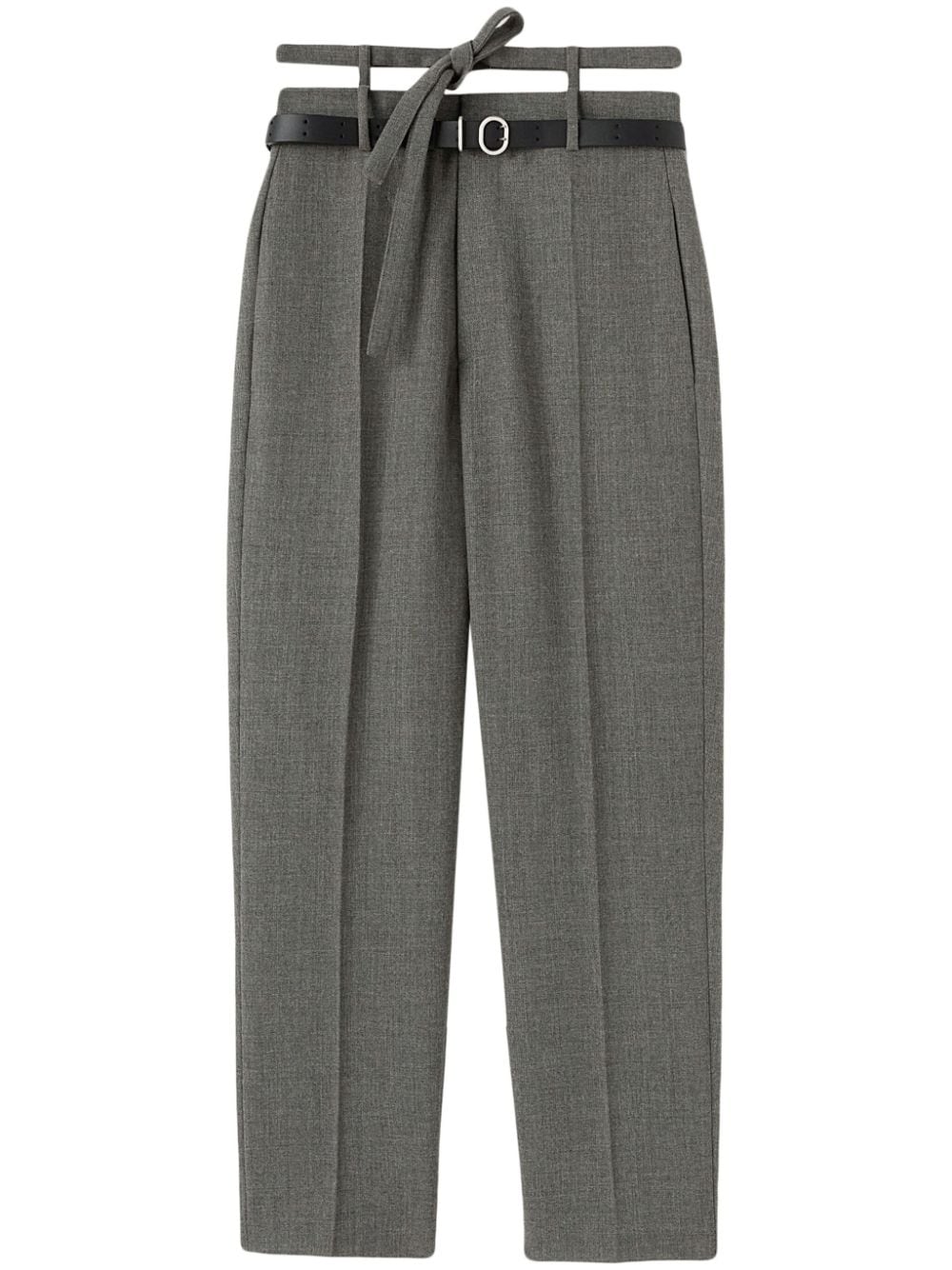Jil Sander belted tailored trousers - Grey von Jil Sander