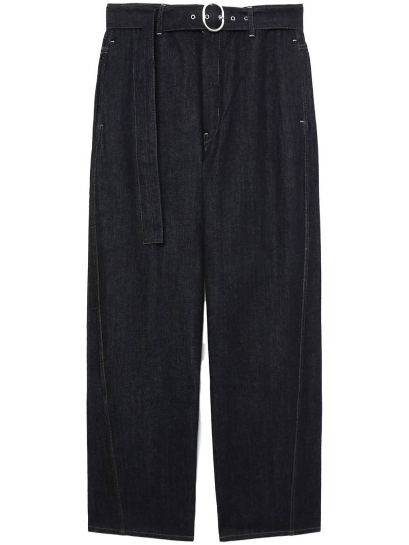 Jil Sander belted wide-leg jeans - Blue von Jil Sander