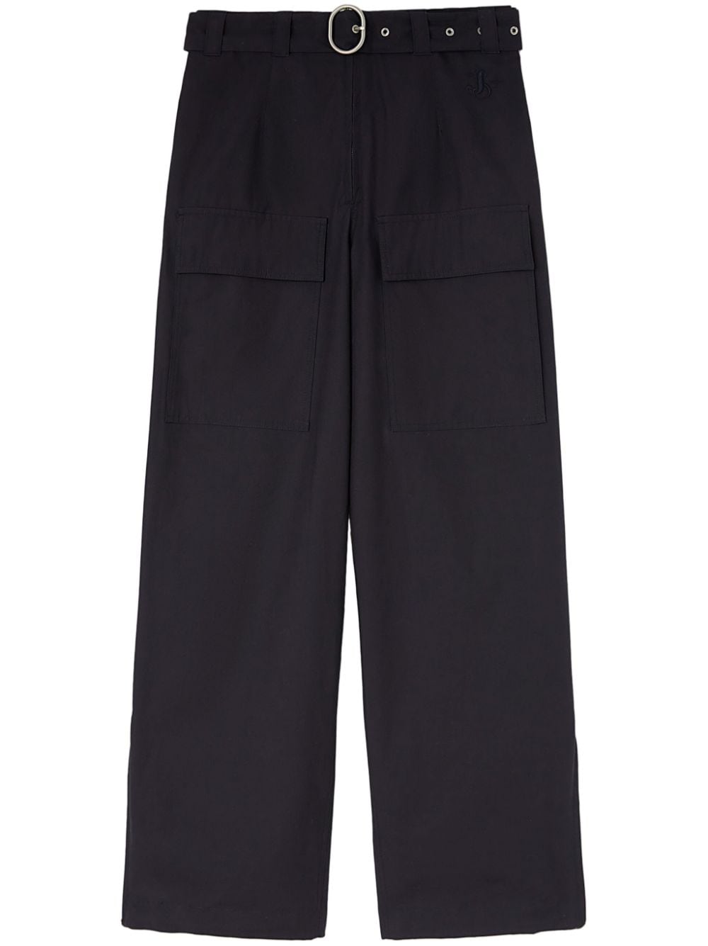 Jil Sander belted wide-leg trousers - Blue von Jil Sander