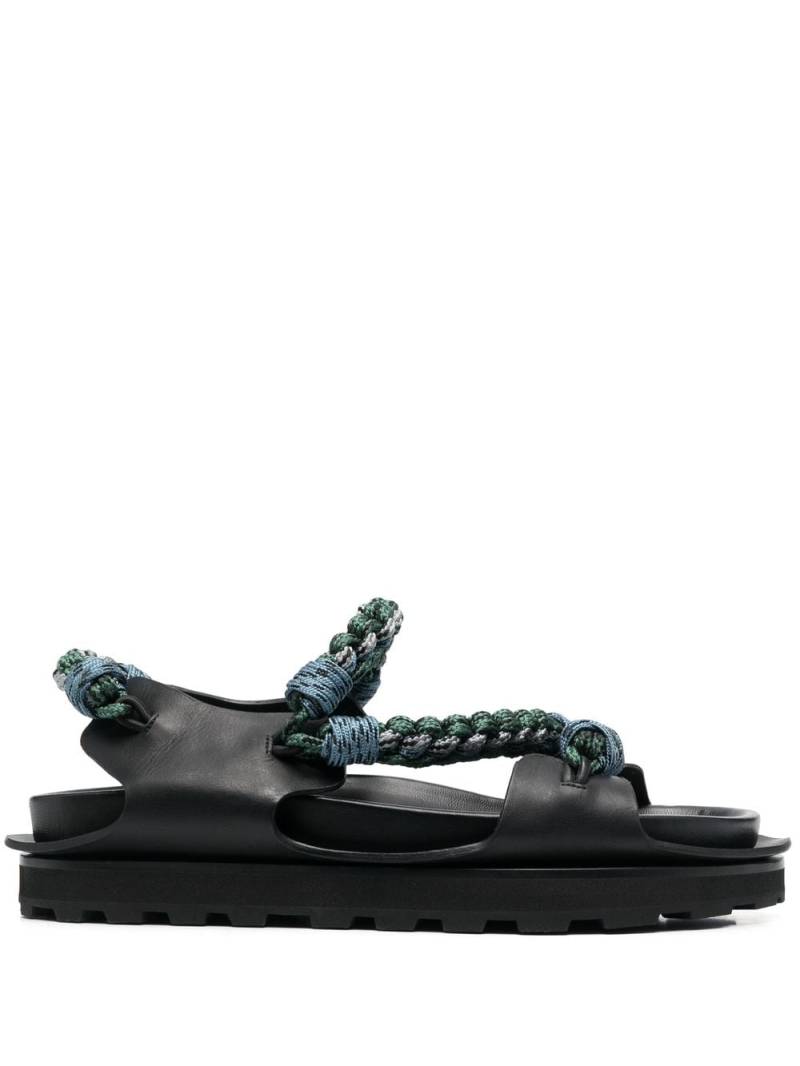 Jil Sander braided leather sandals - Green von Jil Sander