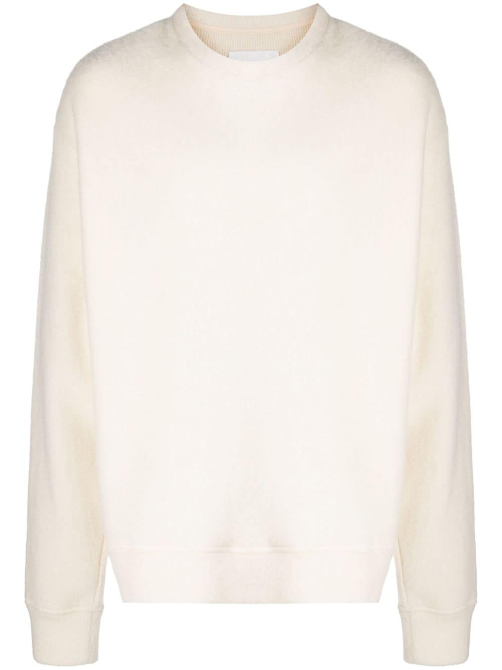 Jil Sander brushed-effect jumper - White von Jil Sander