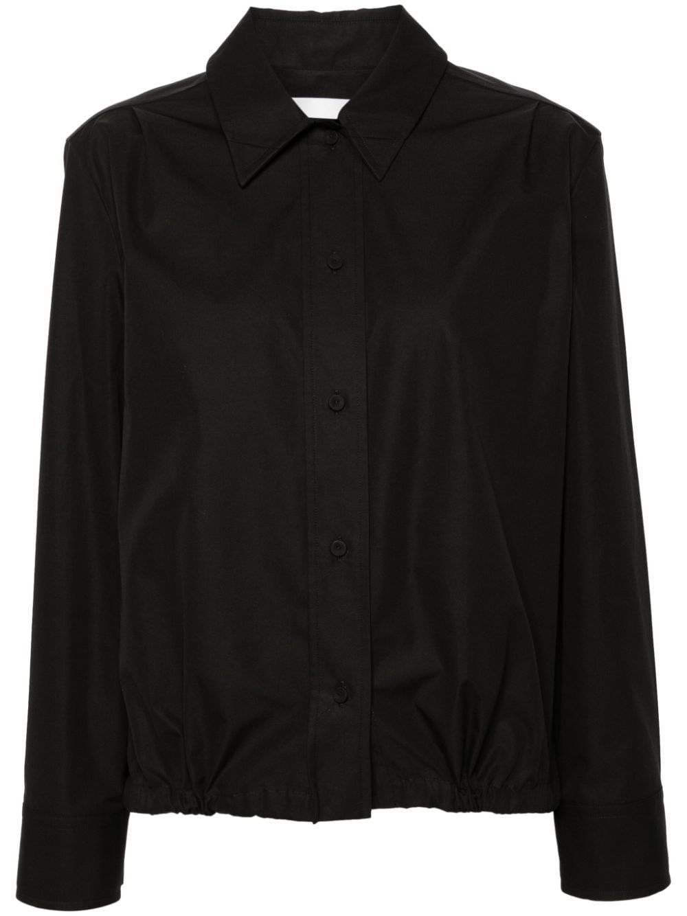 Jil Sander button-up cotton shirt - Black von Jil Sander