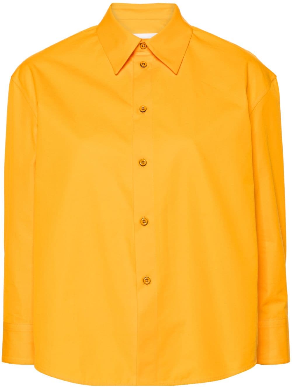 Jil Sander button-up cotton shirt - Orange von Jil Sander