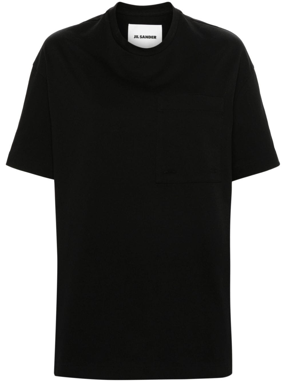 Jil Sander chest-pocket cotton T-shirt - Black von Jil Sander