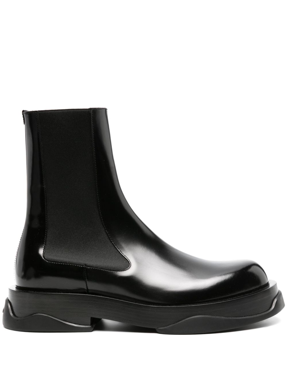 Jil Sander chunky leather Chelsea boots - Black von Jil Sander