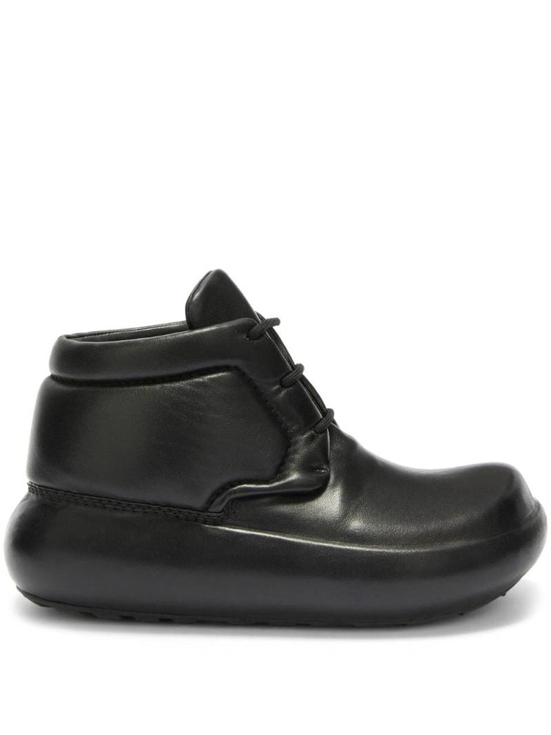 Jil Sander chunky-sole leather ankle boots - Black von Jil Sander