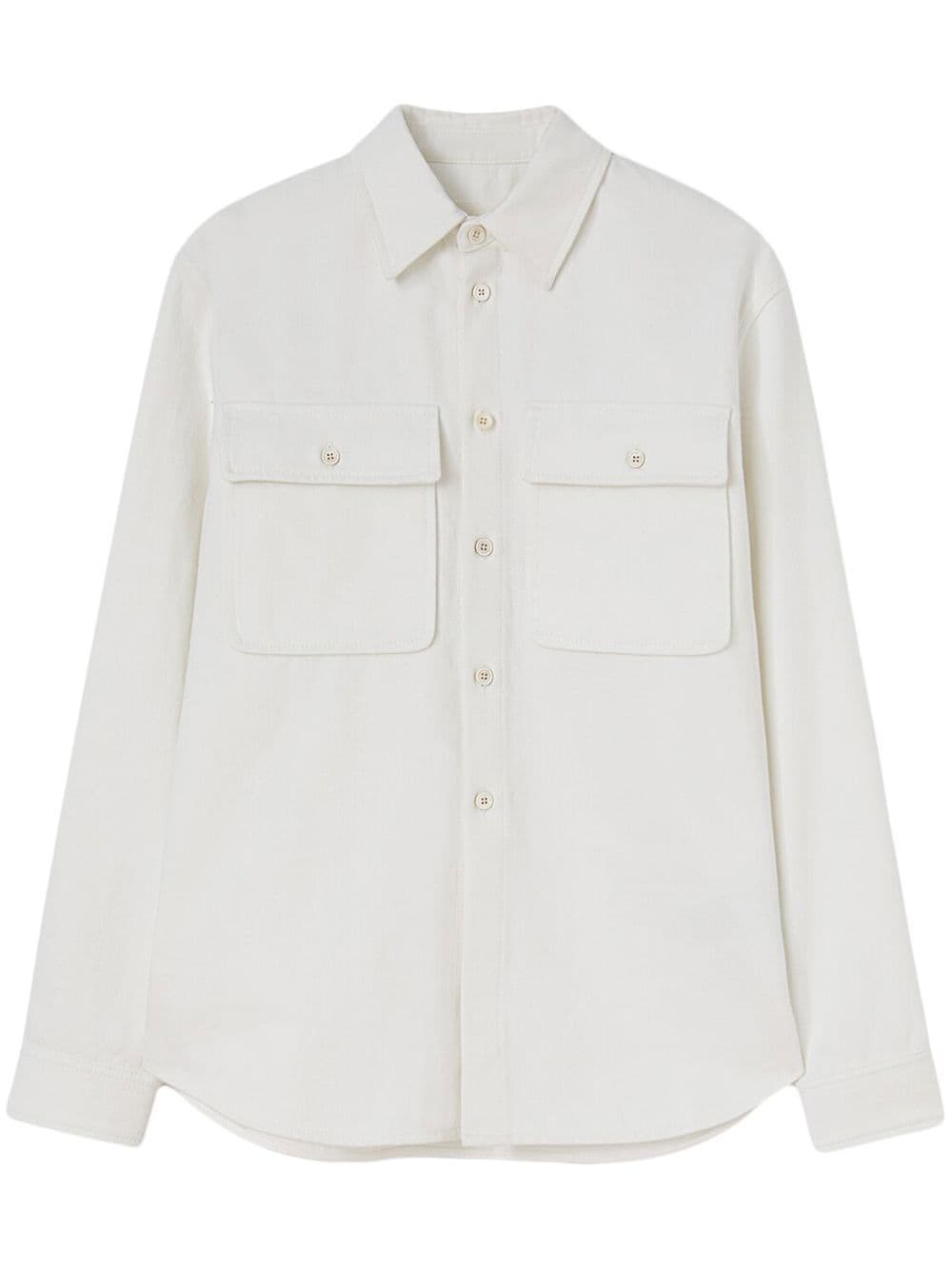 Jil Sander classic-collar cotton shirt - White von Jil Sander