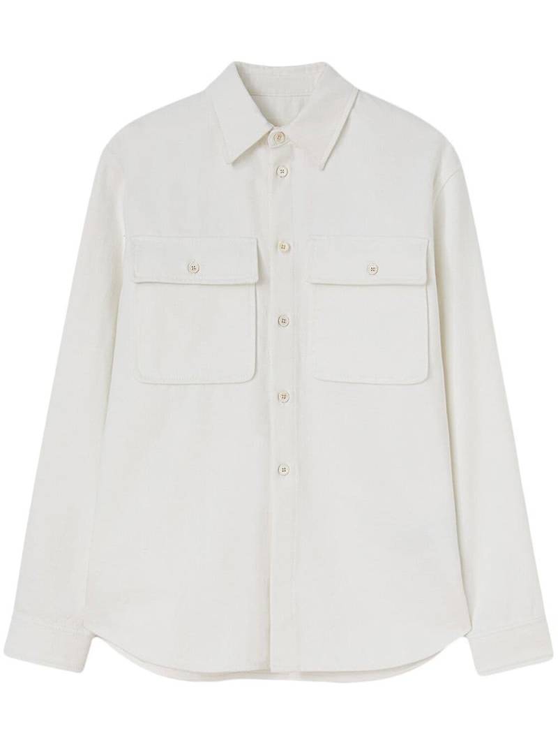 Jil Sander classic-collar cotton shirt - White von Jil Sander