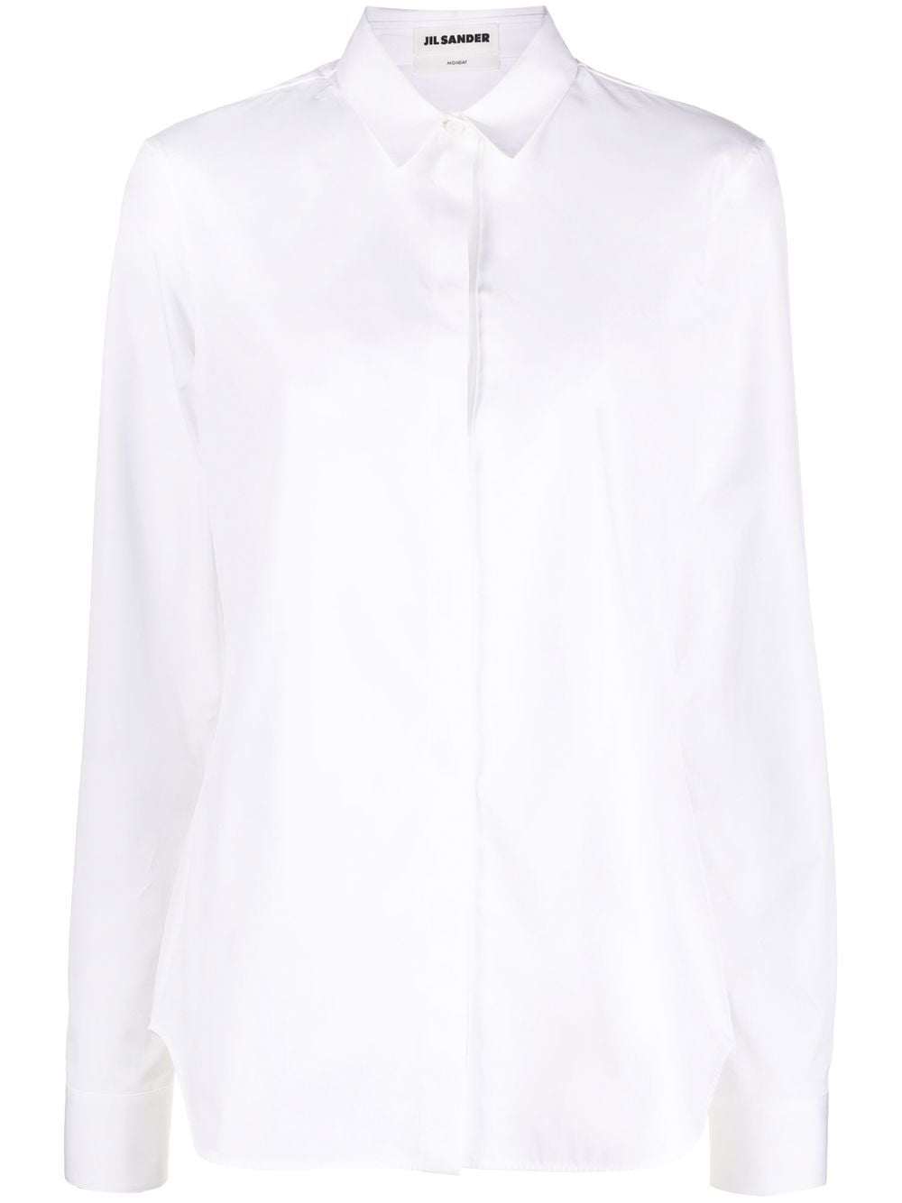 Jil Sander cotton long-sleeve shirt - White von Jil Sander