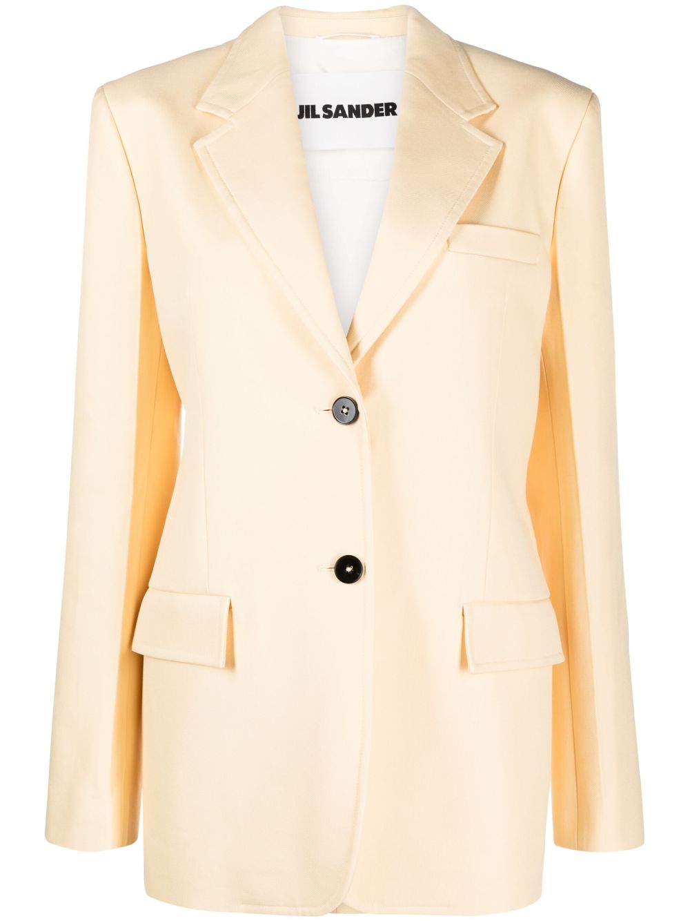 Jil Sander cotton-twill blazer - Yellow von Jil Sander