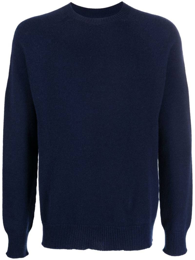 Jil Sander crew neck cashmere jumper - Blue von Jil Sander