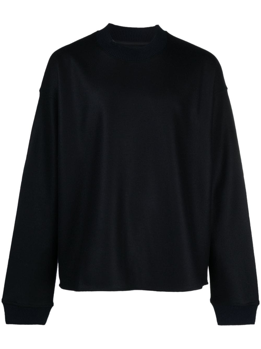 Jil Sander crew-neck felted-wool jumper - Blue von Jil Sander