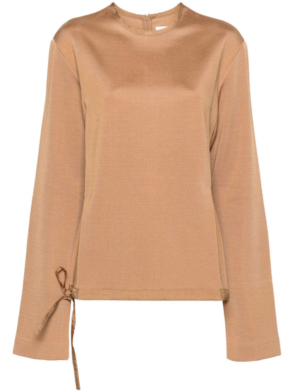 Jil Sander crew-neck long-sleeve top - Brown von Jil Sander