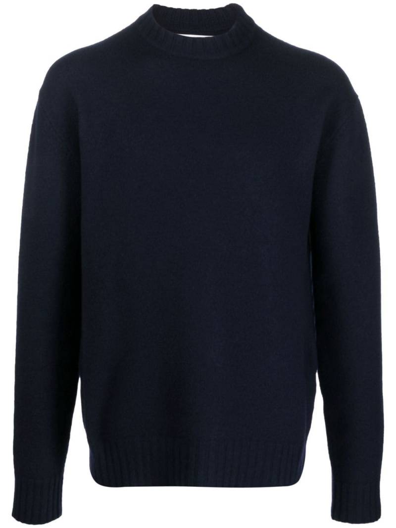 Jil Sander crew-neck pullover jumper - Blue von Jil Sander