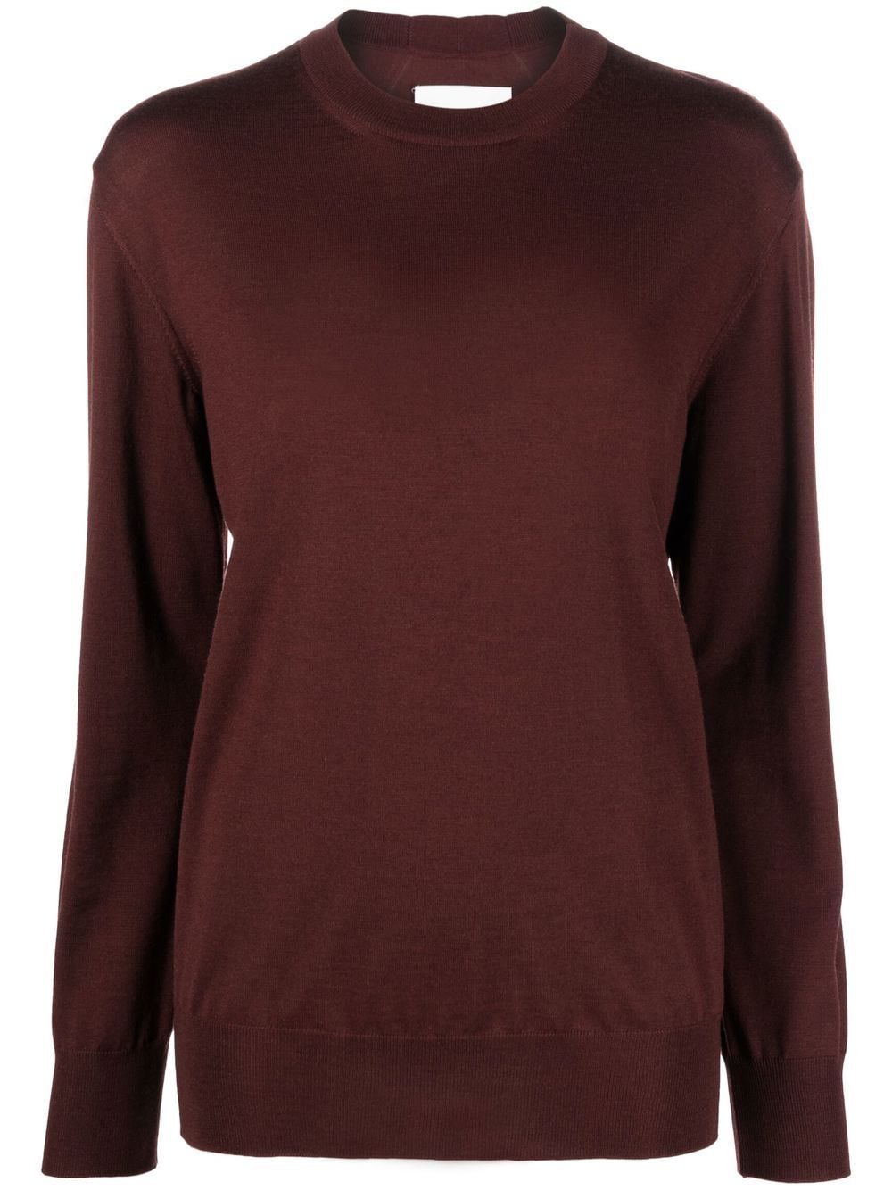 Jil Sander crew neck pullover sweater - Brown von Jil Sander