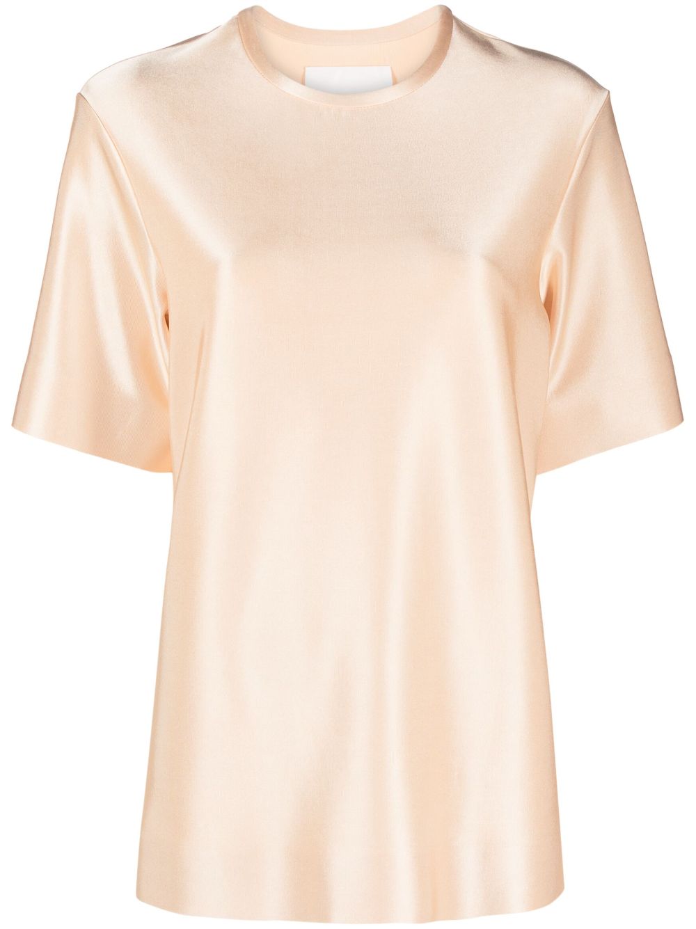 Jil Sander crew-neck satin-finish T-shirt - Neutrals von Jil Sander