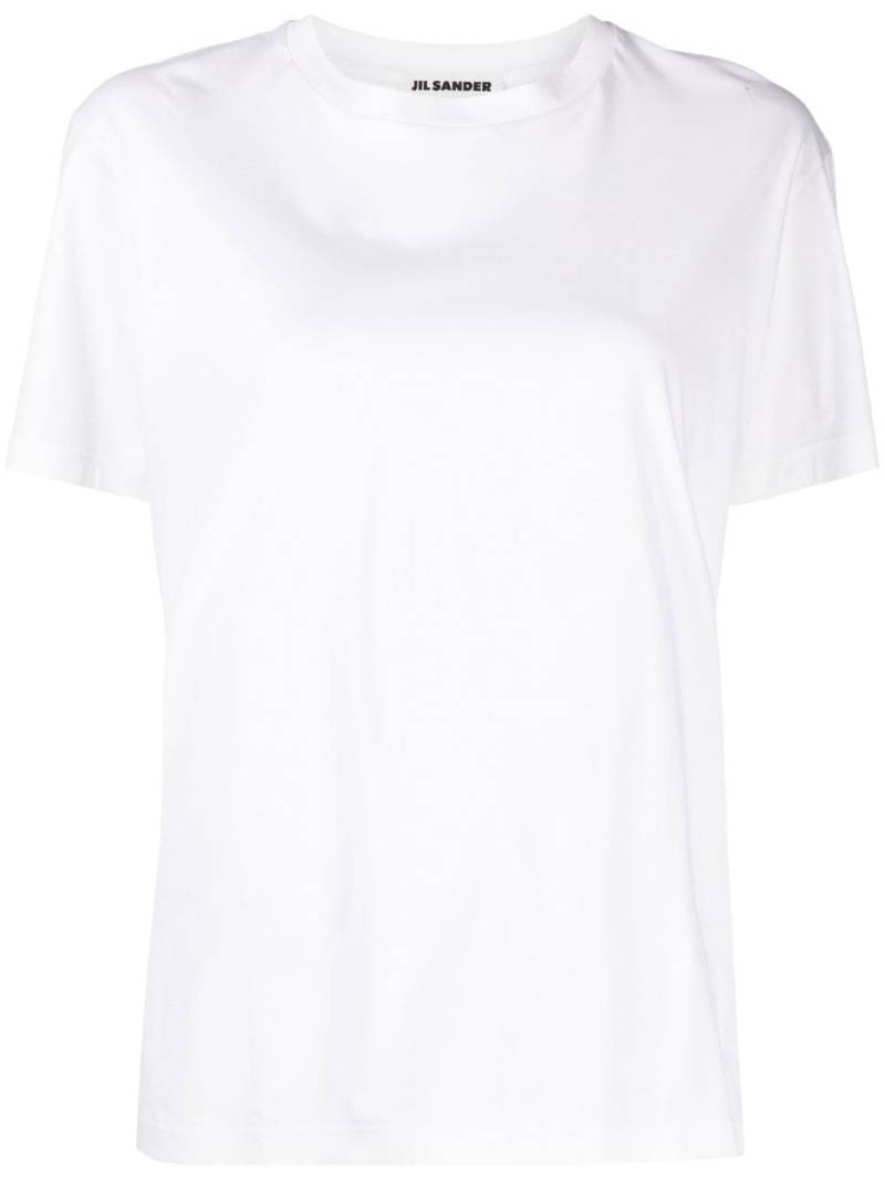 Jil Sander crew neck short-sleeved T-shirt - White von Jil Sander