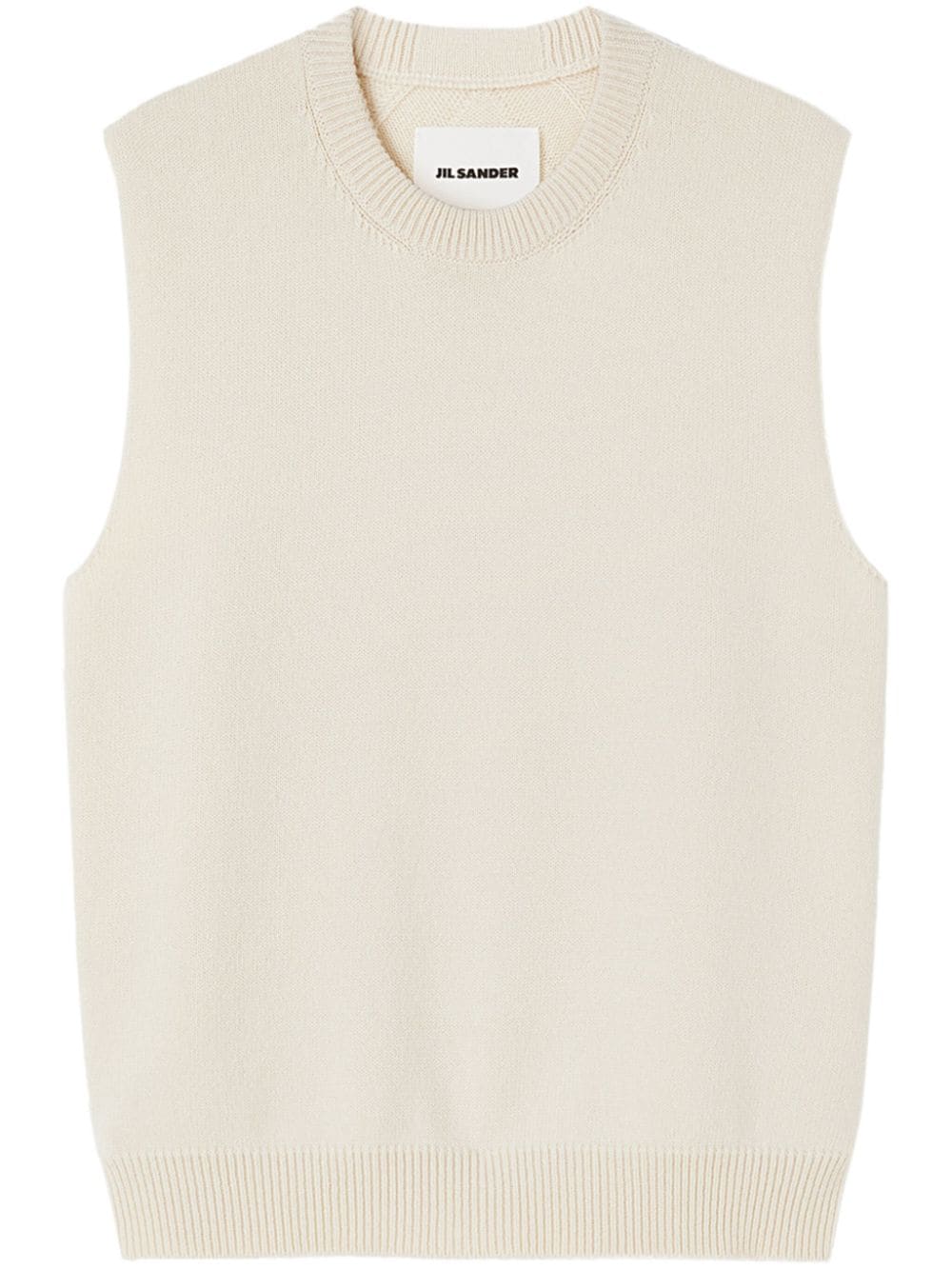 Jil Sander crew-neck sleeveless jumper - Neutrals von Jil Sander