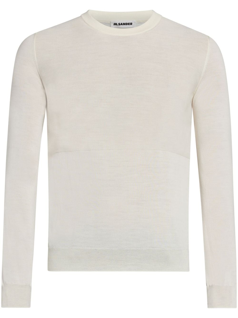 Jil Sander crew-neck virgin wool jumper - Neutrals von Jil Sander