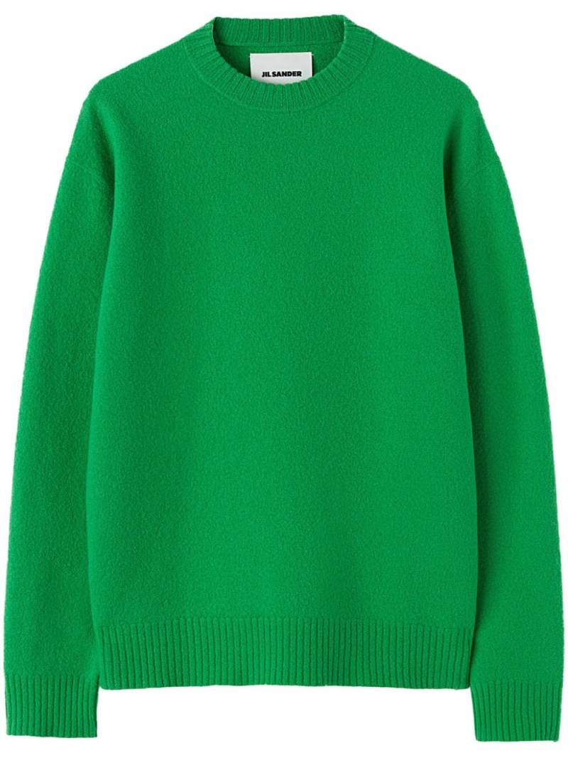 Jil Sander crew-neck wool jumper - Green von Jil Sander