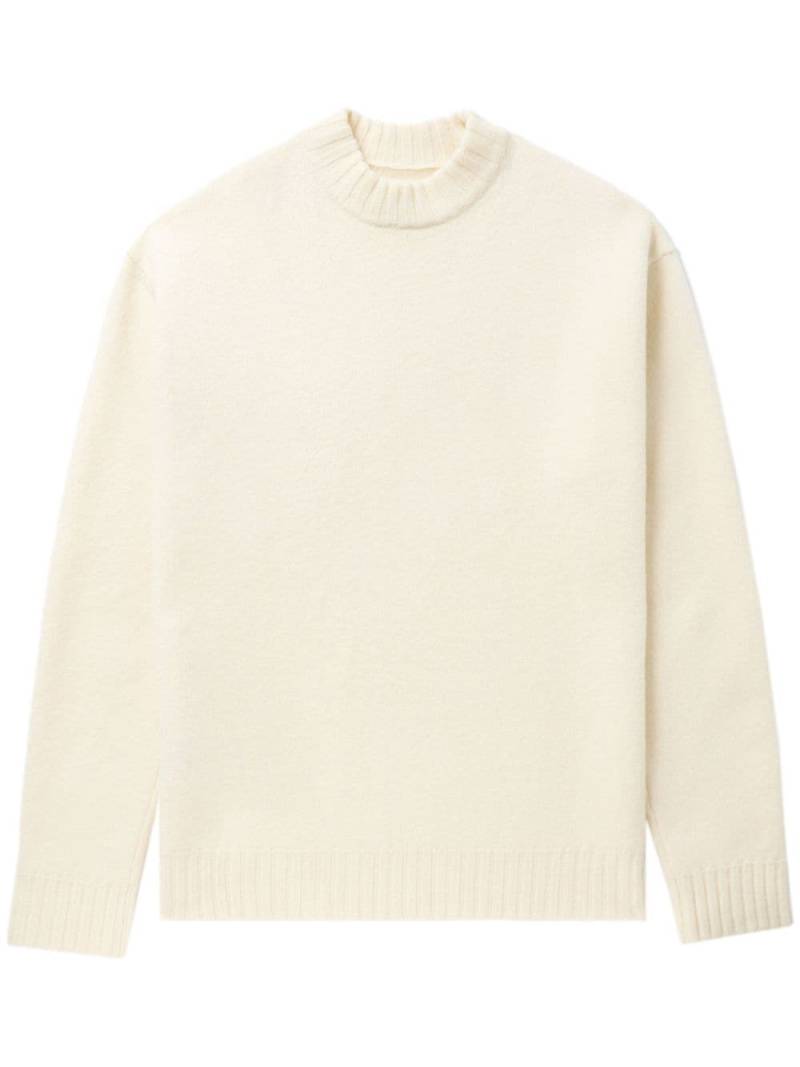 Jil Sander crew-neck wool jumper - Neutrals von Jil Sander