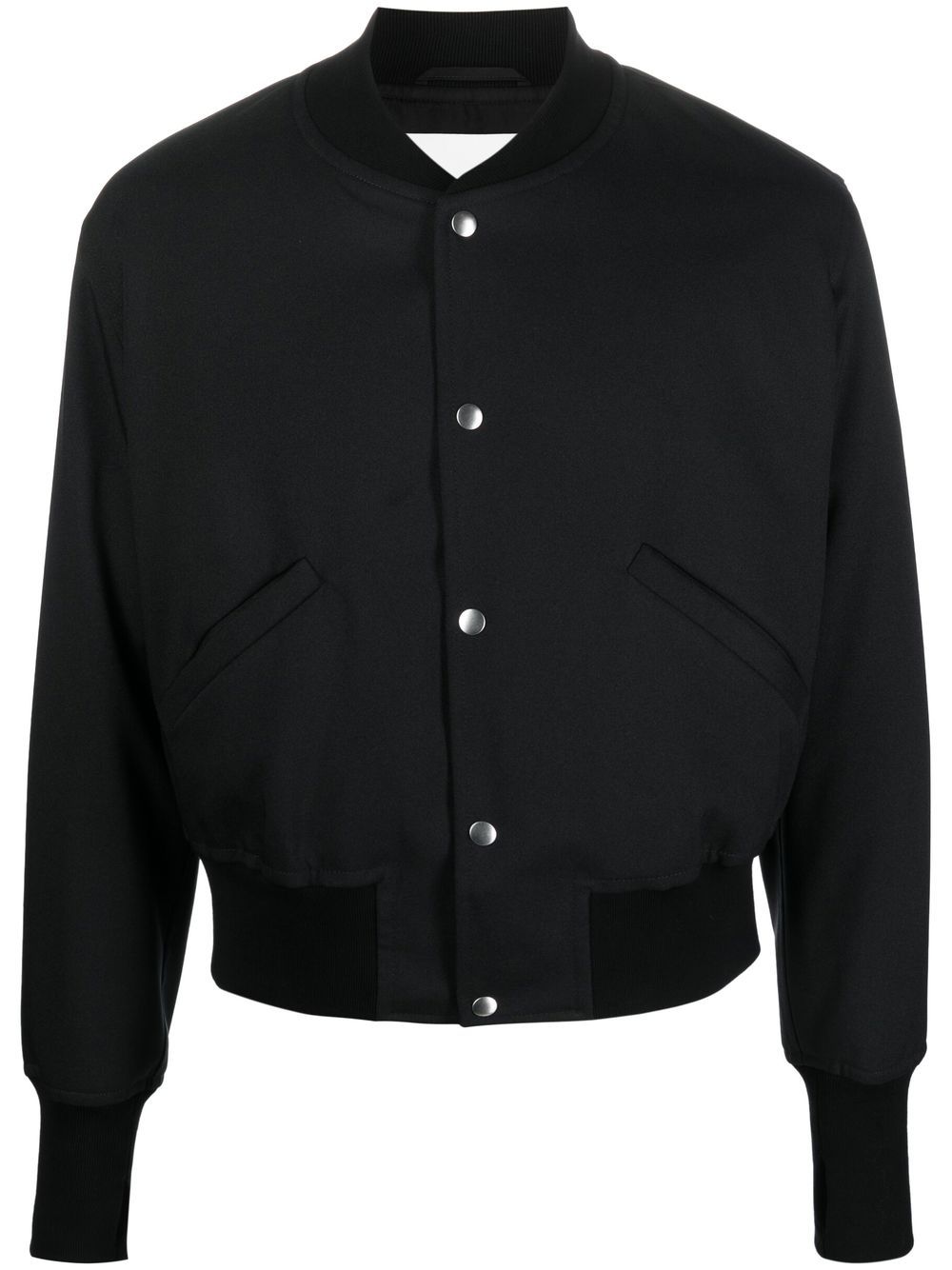 Jil Sander cropped bomber jacket - Black von Jil Sander