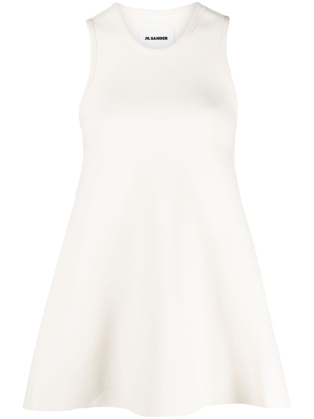 Jil Sander cropped-detail sleeveless blouse - Neutrals von Jil Sander