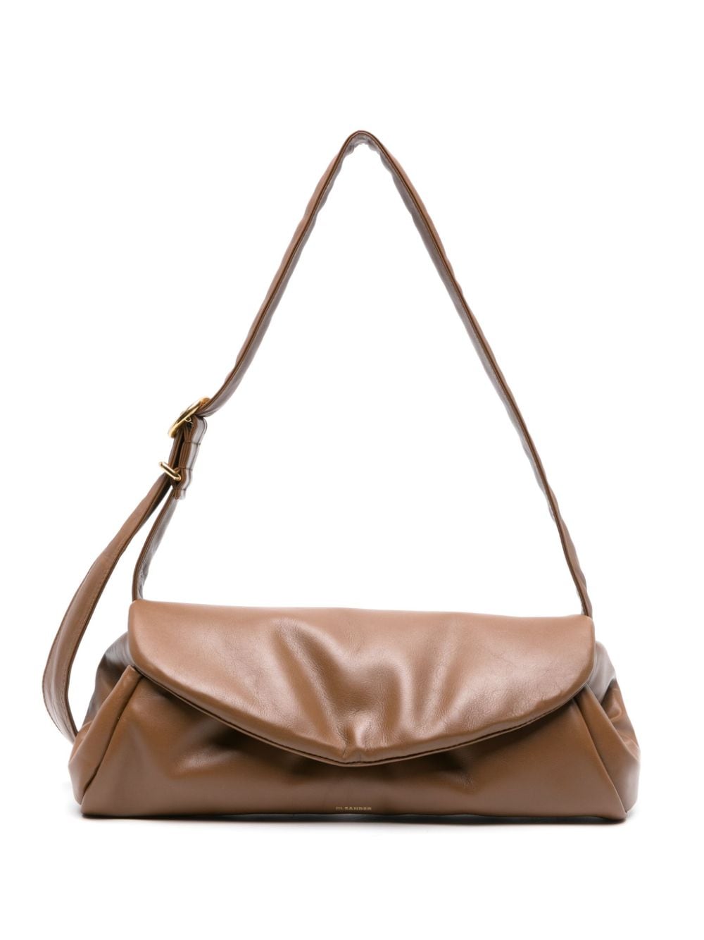 Jil Sander cylinder leather crossbody bag - Brown von Jil Sander