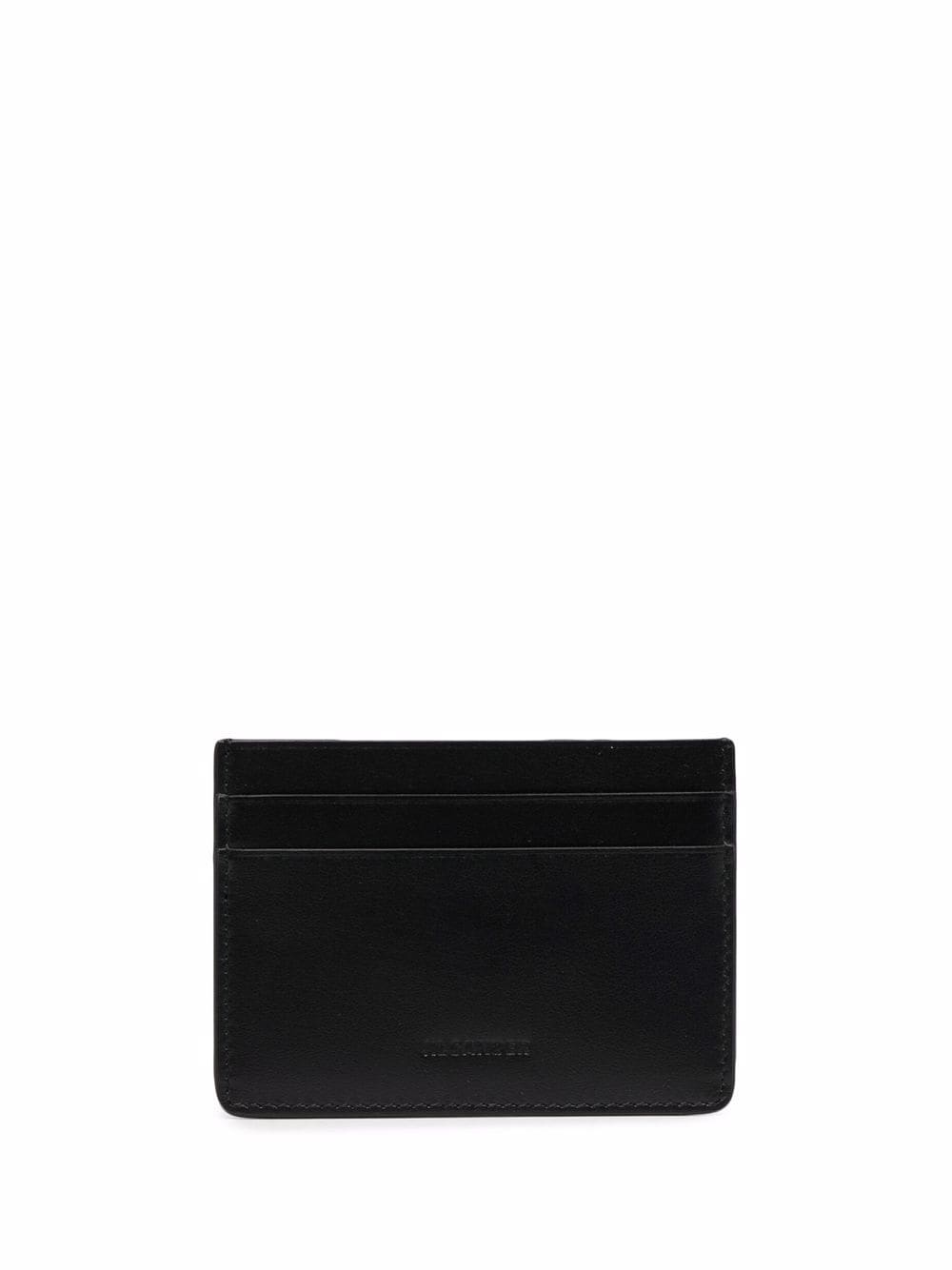 Jil Sander debossed-logo cardholder - Black von Jil Sander