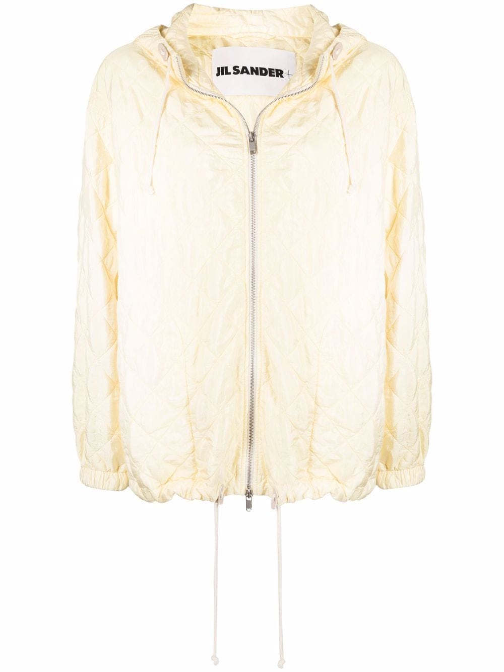 Jil Sander diamond-quilted silk-blend jacket - Yellow von Jil Sander