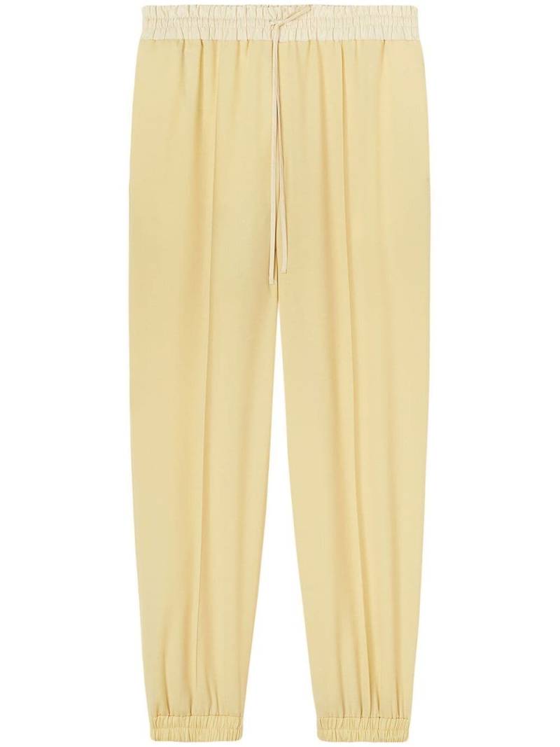 Jil Sander drawstring-fastening waist trousers - Yellow von Jil Sander