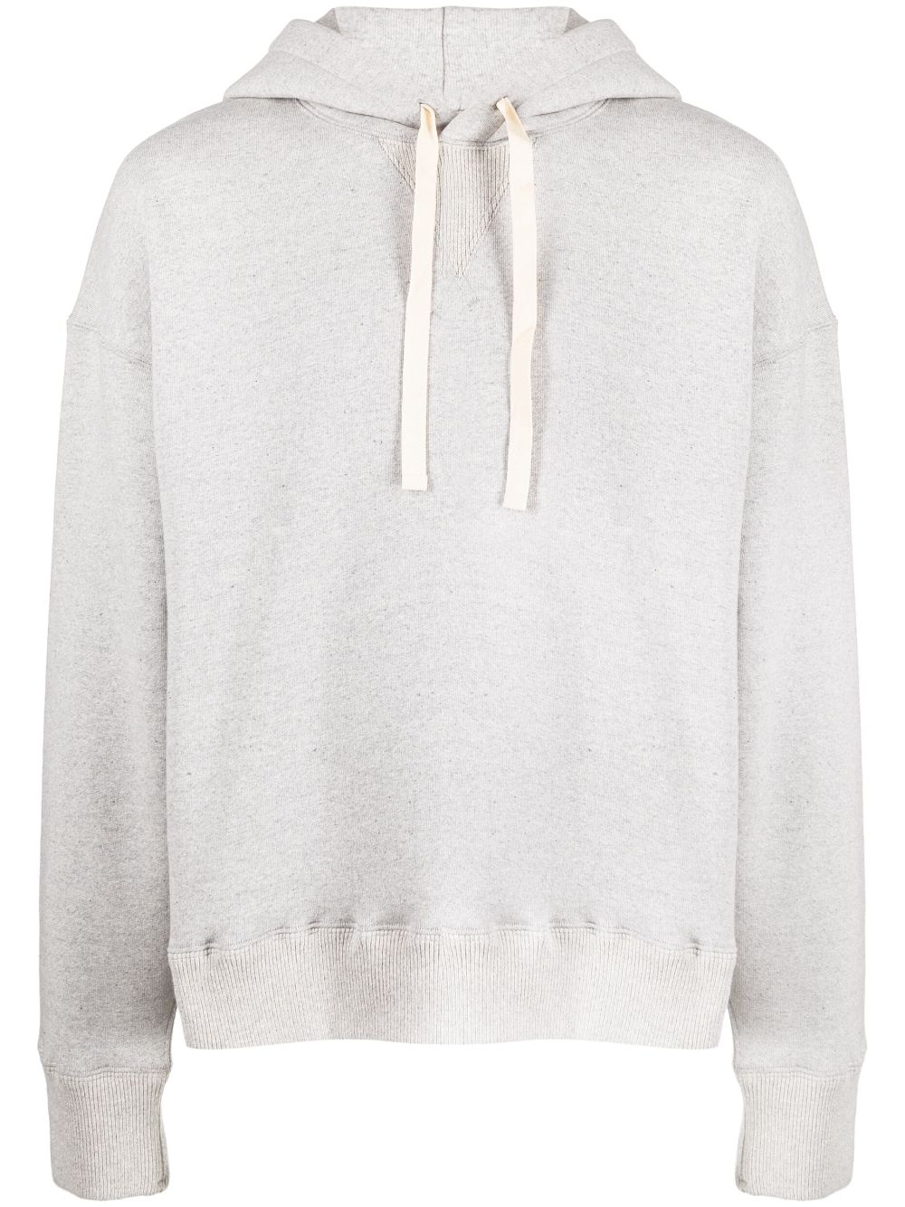 Jil Sander drop-shoulder drawstring hoodie - Grey von Jil Sander