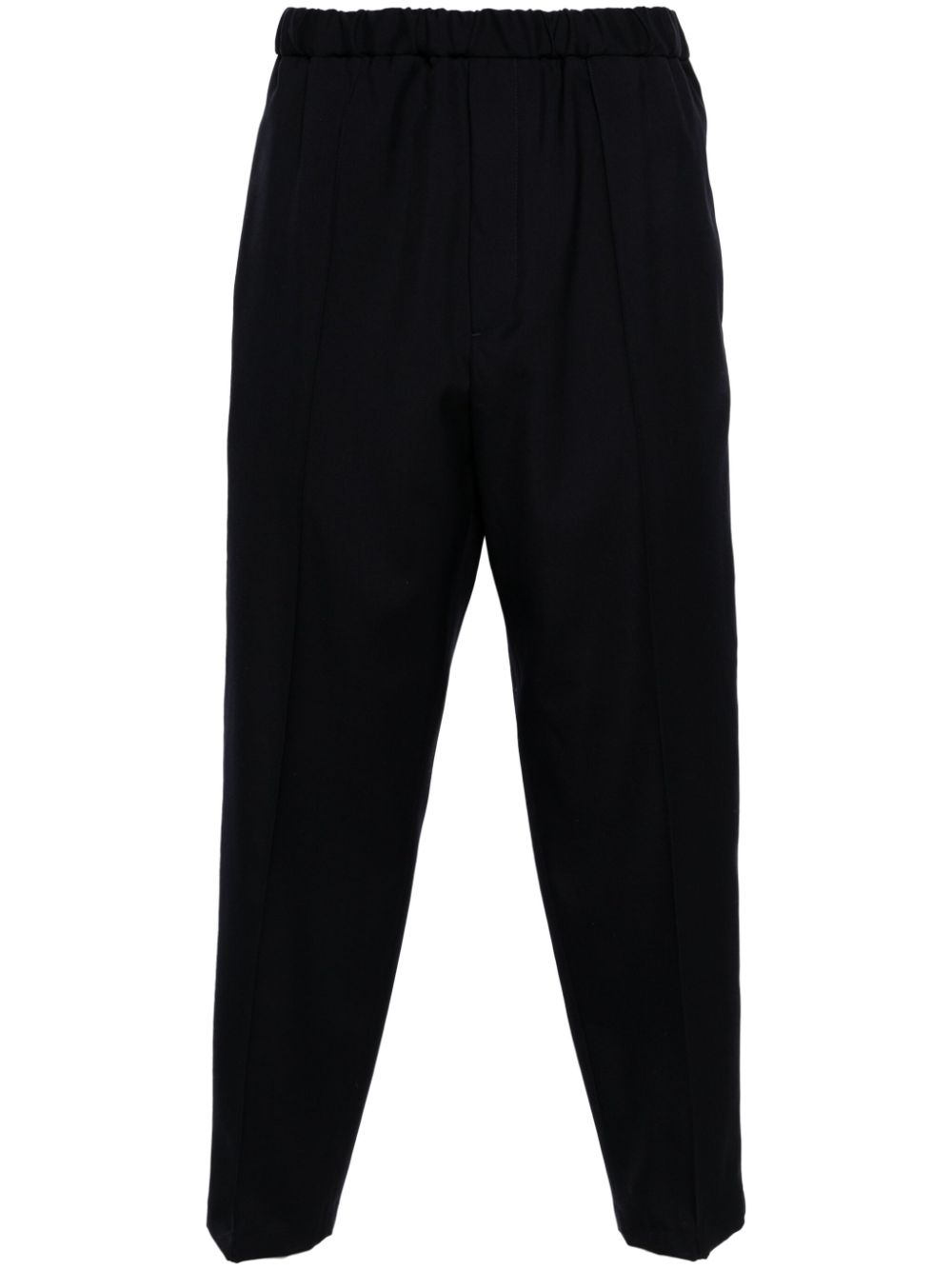 Jil Sander elasticated-waistband cotton trousers - Blue von Jil Sander