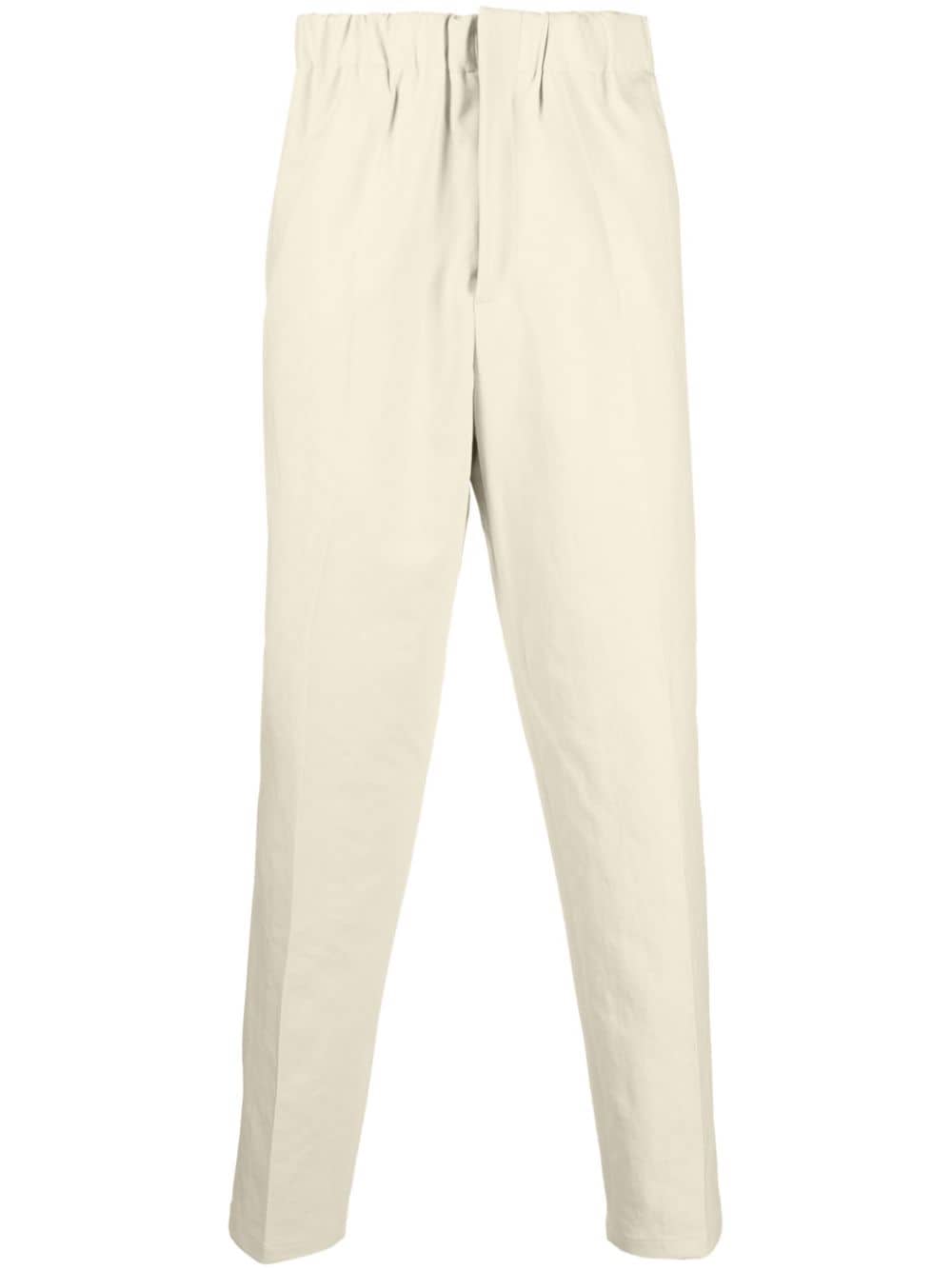 Jil Sander elasticated-waistband cotton trousers - Yellow von Jil Sander
