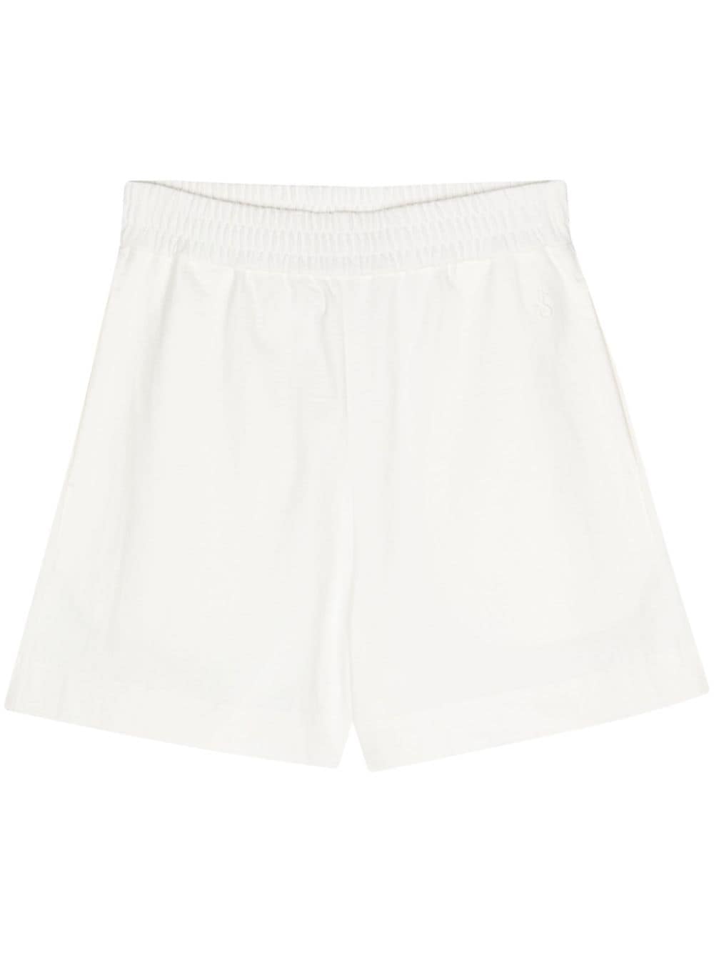 Jil Sander embroidered-logo tracking shorts - White von Jil Sander