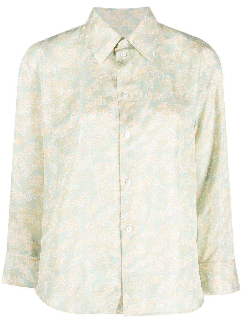 Jil Sander floral-print long-sleeve shirt - Green von Jil Sander