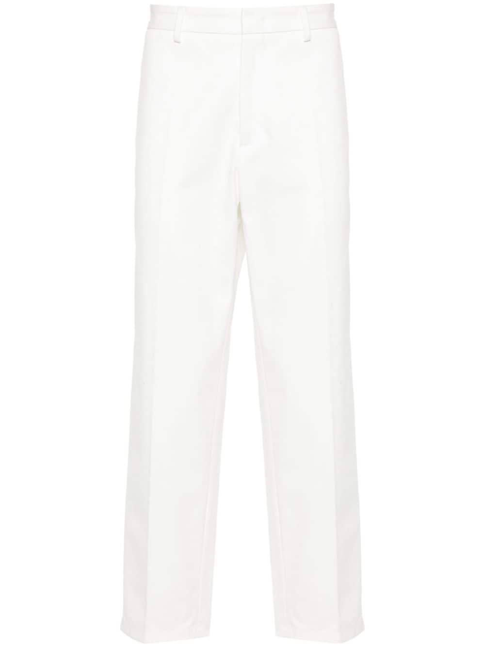 Jil Sander gabardine tapered trousers - White von Jil Sander