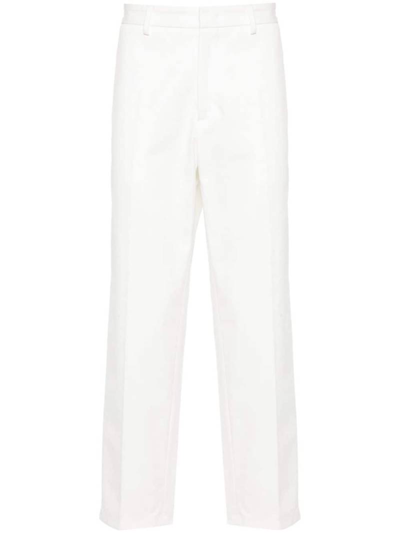 Jil Sander gabardine tapered trousers - White von Jil Sander