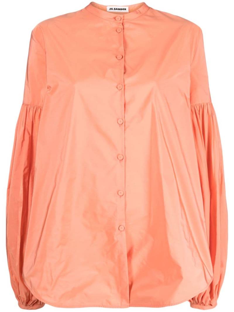 Jil Sander gathered-detail shirt - Orange von Jil Sander