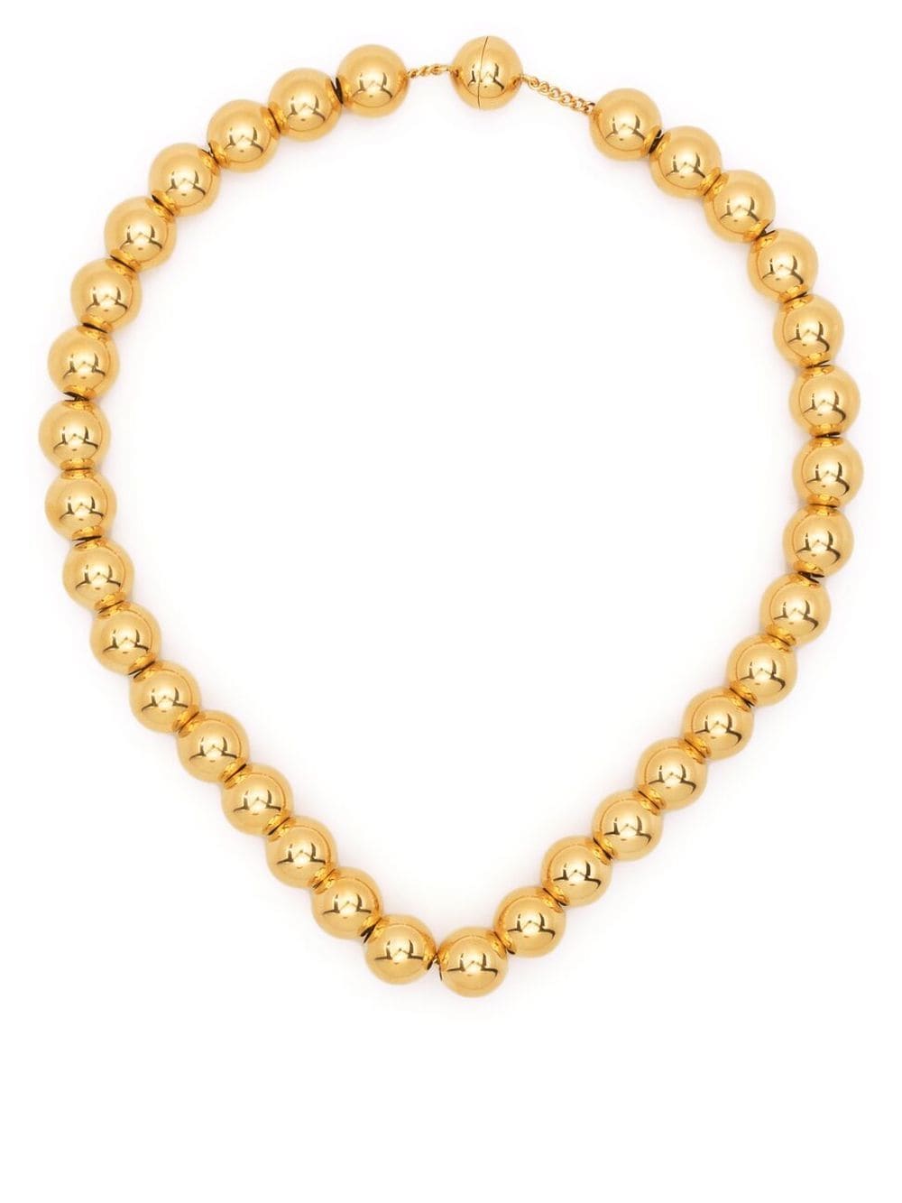 Jil Sander gold-plated bead necklace von Jil Sander