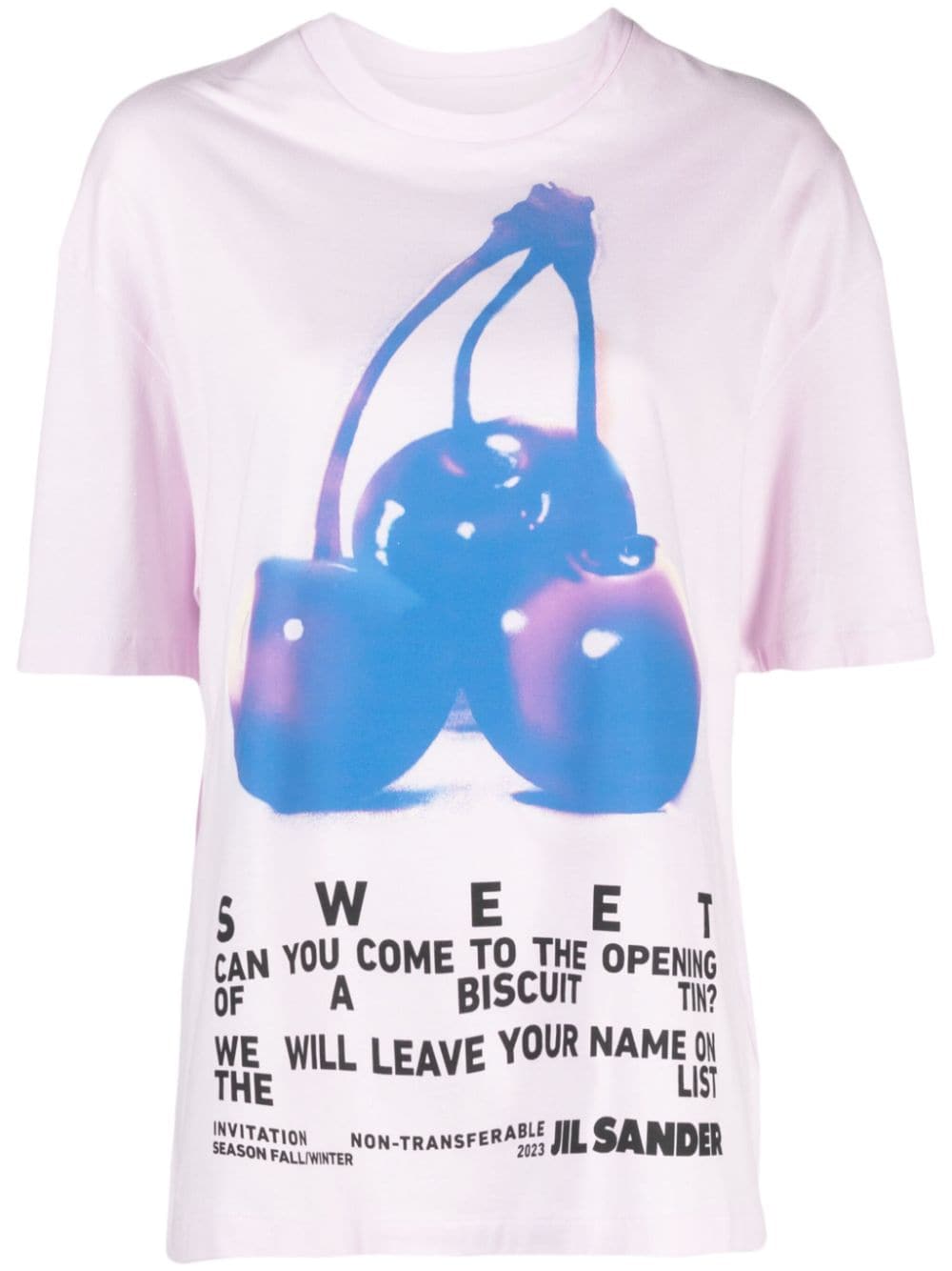 Jil Sander graphic-print cotton T-shirt - Pink von Jil Sander