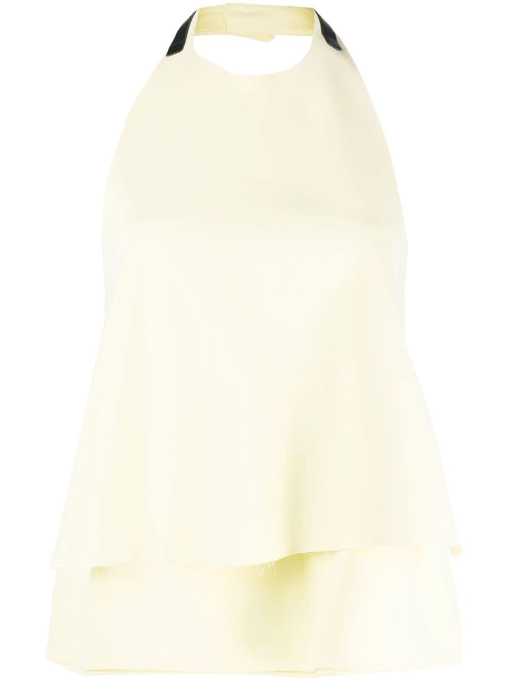 Jil Sander halterneck open-back top - Yellow von Jil Sander