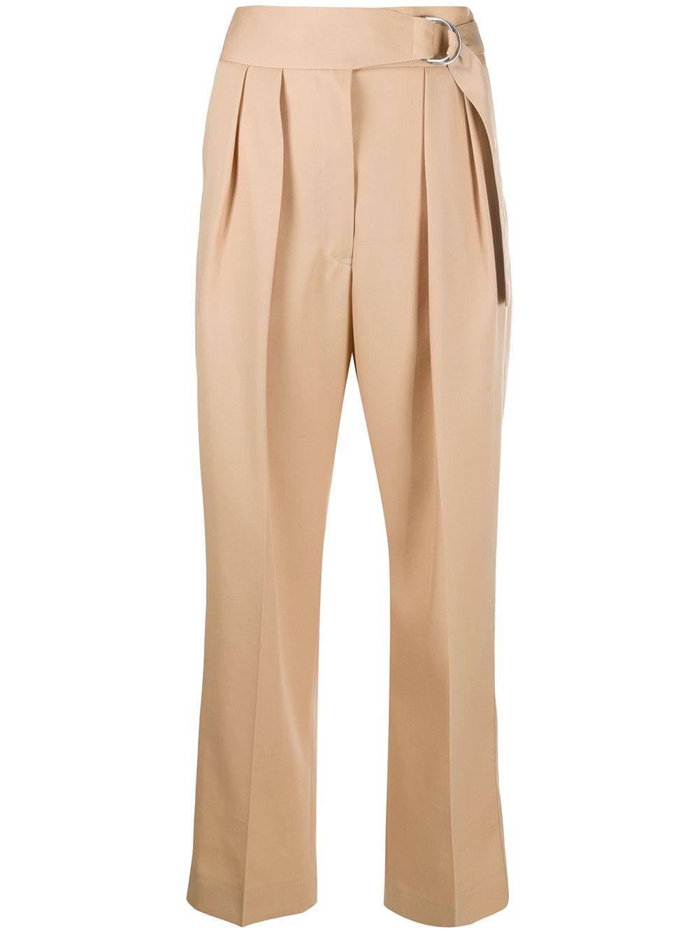 Jil Sander high-waist cropped trousers - Brown von Jil Sander